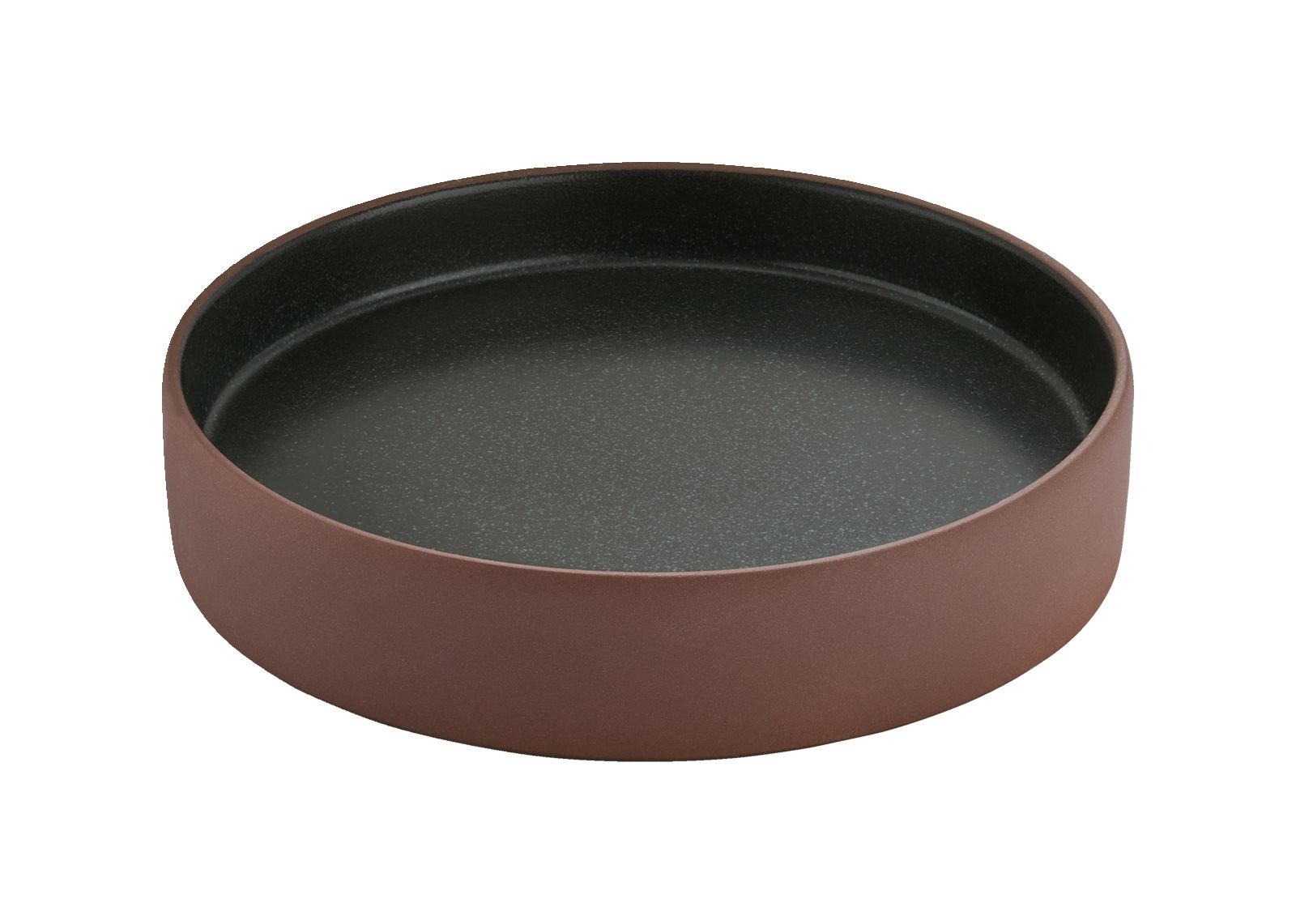 Teller flach/tief 21cm 2IN1 braun/schwarz