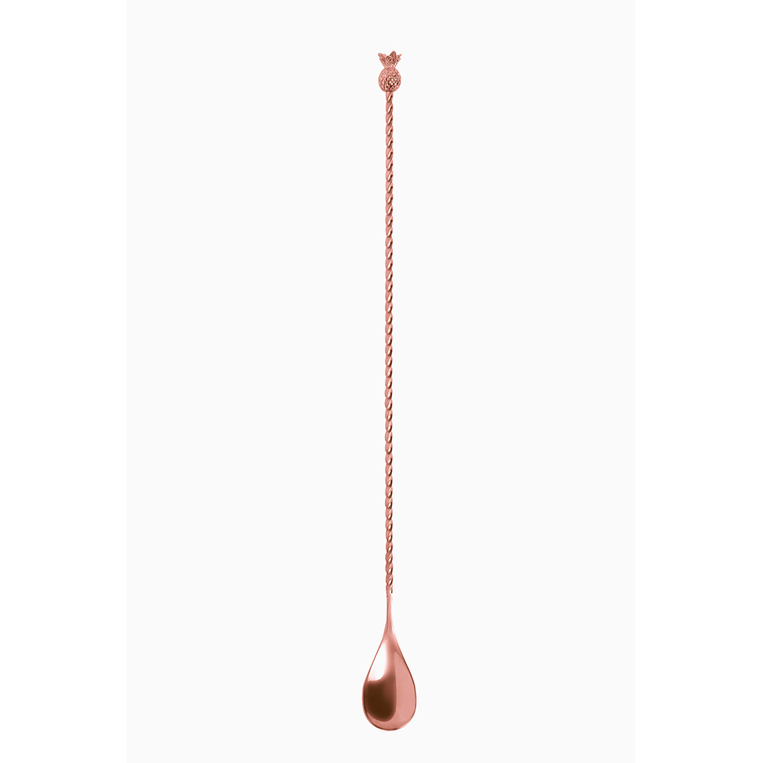 Barlöffel Ananas Edelstahl kupferfarben 33 cm Barlöffel Ananas Edelstahl kupferfarben 33 cm