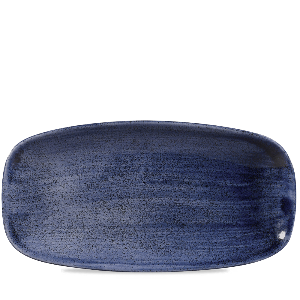 Platte Chef's rechteckig 29,8x15,3cm STONECAST PATINA cobalt blue