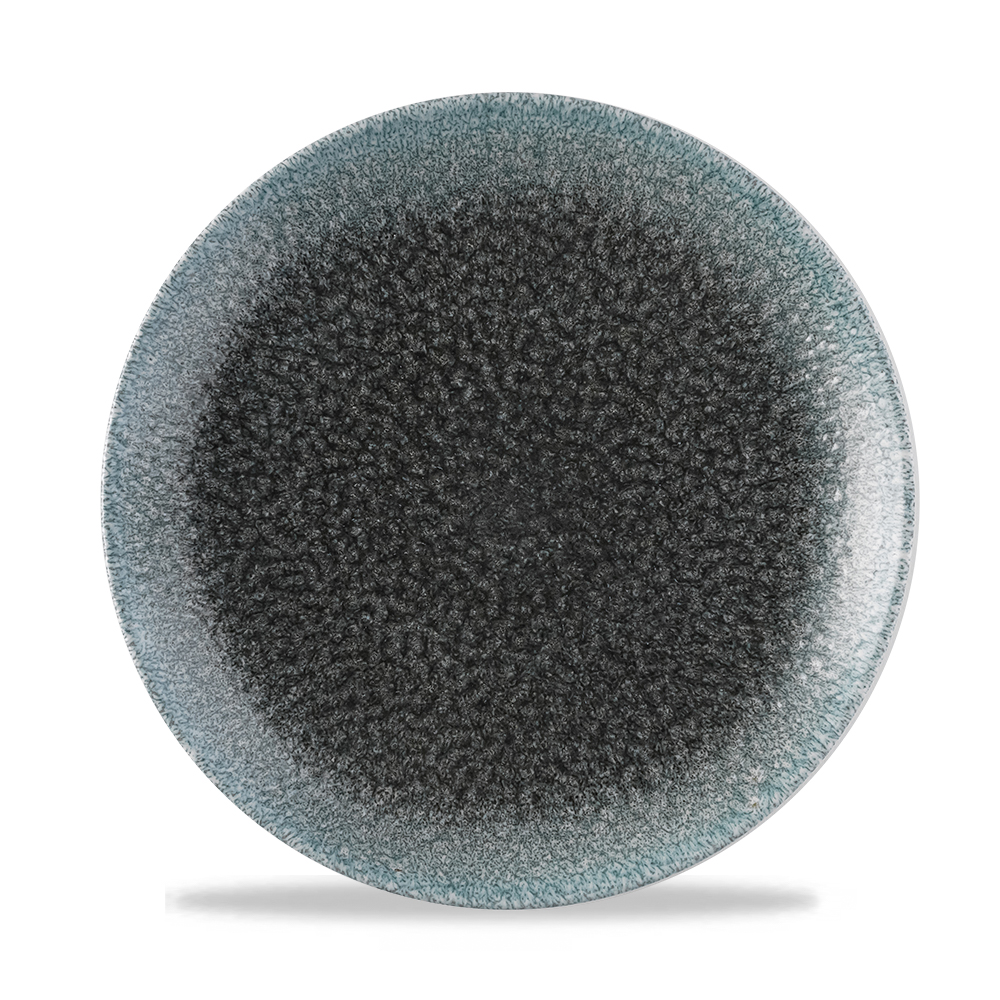 155295 Teller rund 21,7cm STUDIO PRINTS RAKU DUO Topaz Quartz