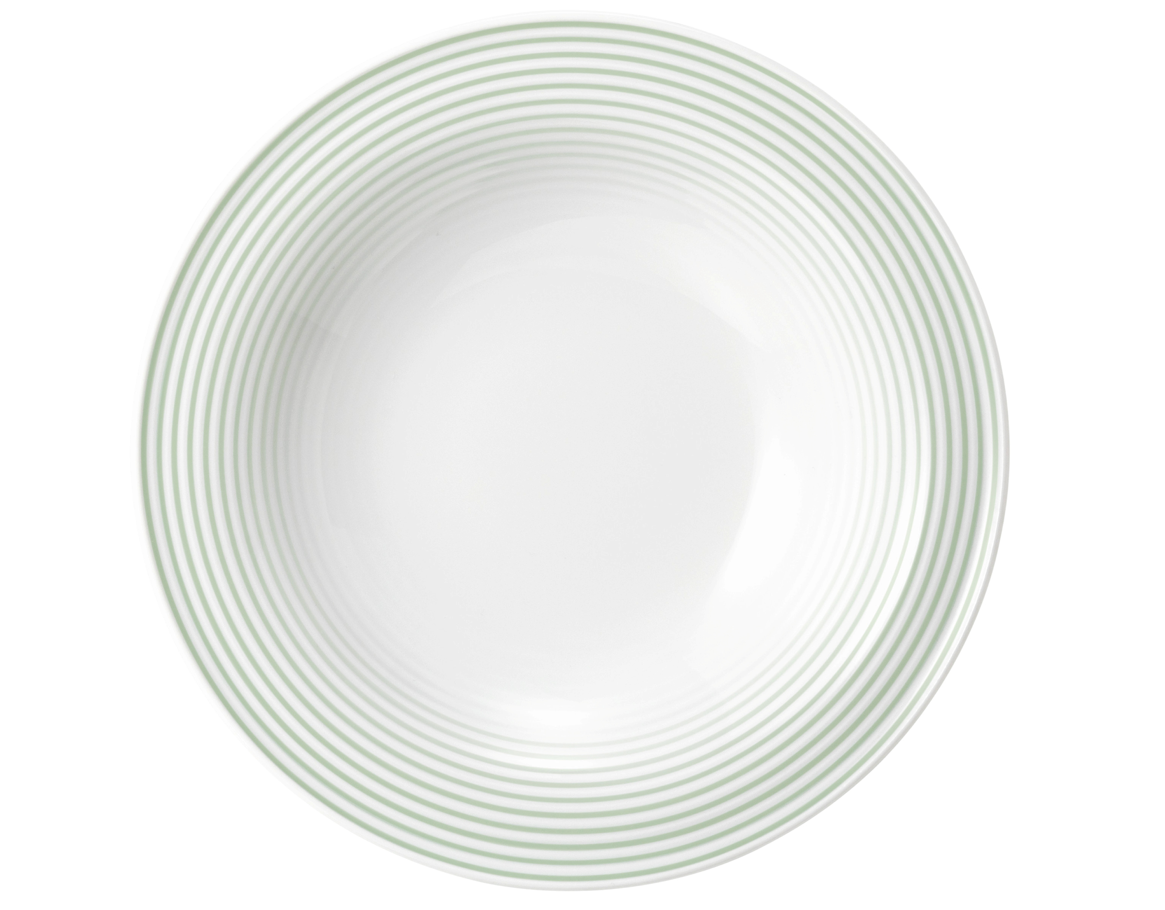 Teller rund mit Relief tief 19cm BLUES salbeigrün