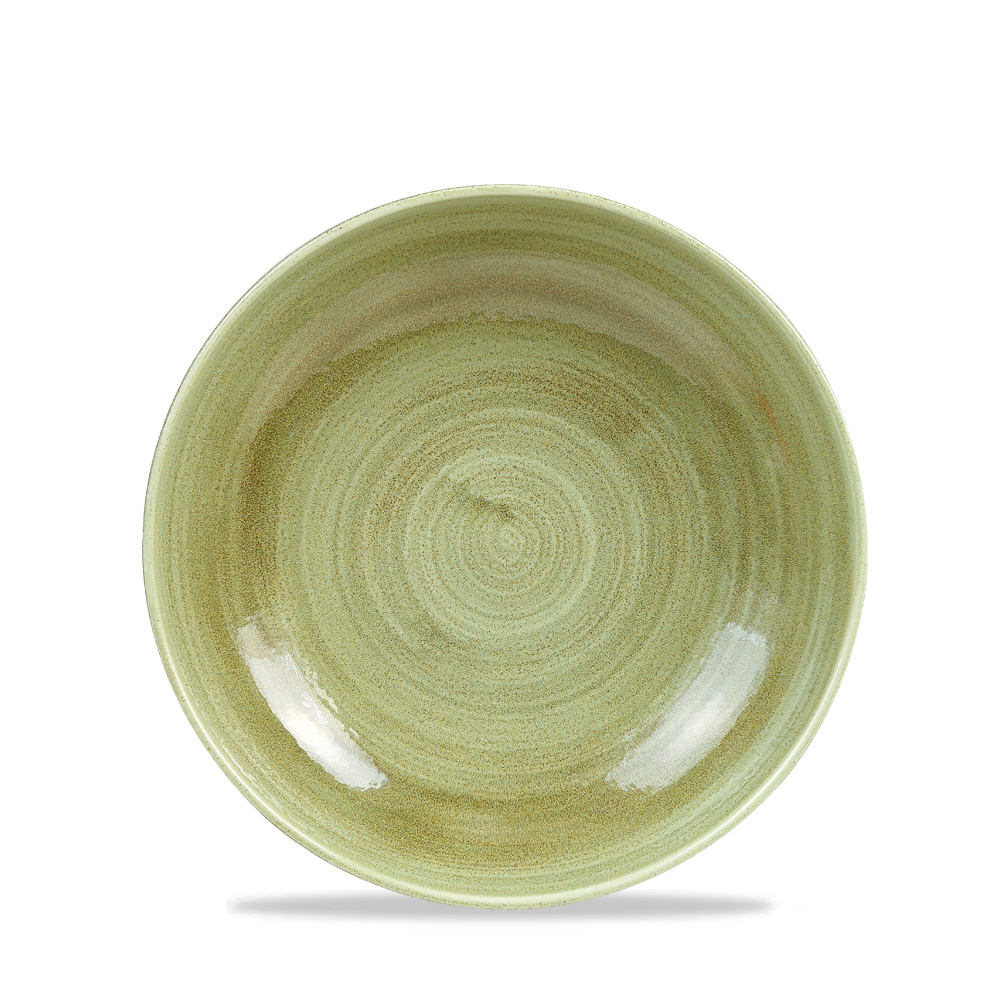 122845 Schale coup 18cm STONECAST PATINA burnished green
