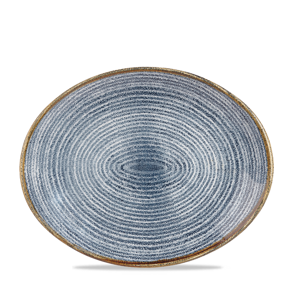 Teller oval 31,7x25,5cm HOMESPUN slate blue