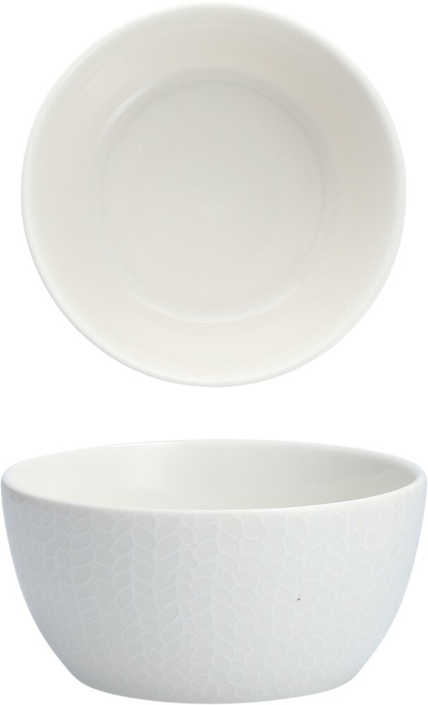 163187 Schale 12cm 355ml AMANDA weiss