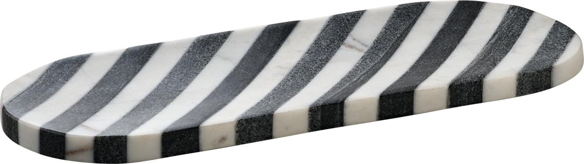 Platte oval white black 32x12cm SPOTLIGHTS Platte oval white black 32x12cm SPOTLIGHTS