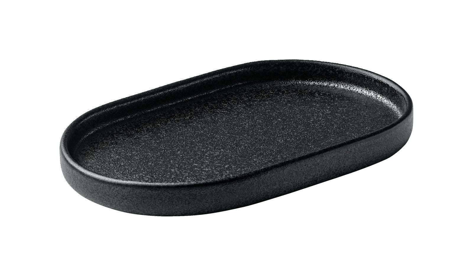 Platte oval 18cm NARA schwarz