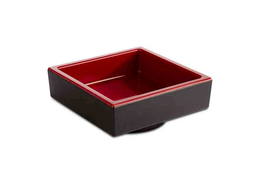 Bento Box ASIA PLUS 7,5x7,5cm rot, schwarz