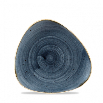 Teller flach dreieckig 26,5cm STONECAST blueberry