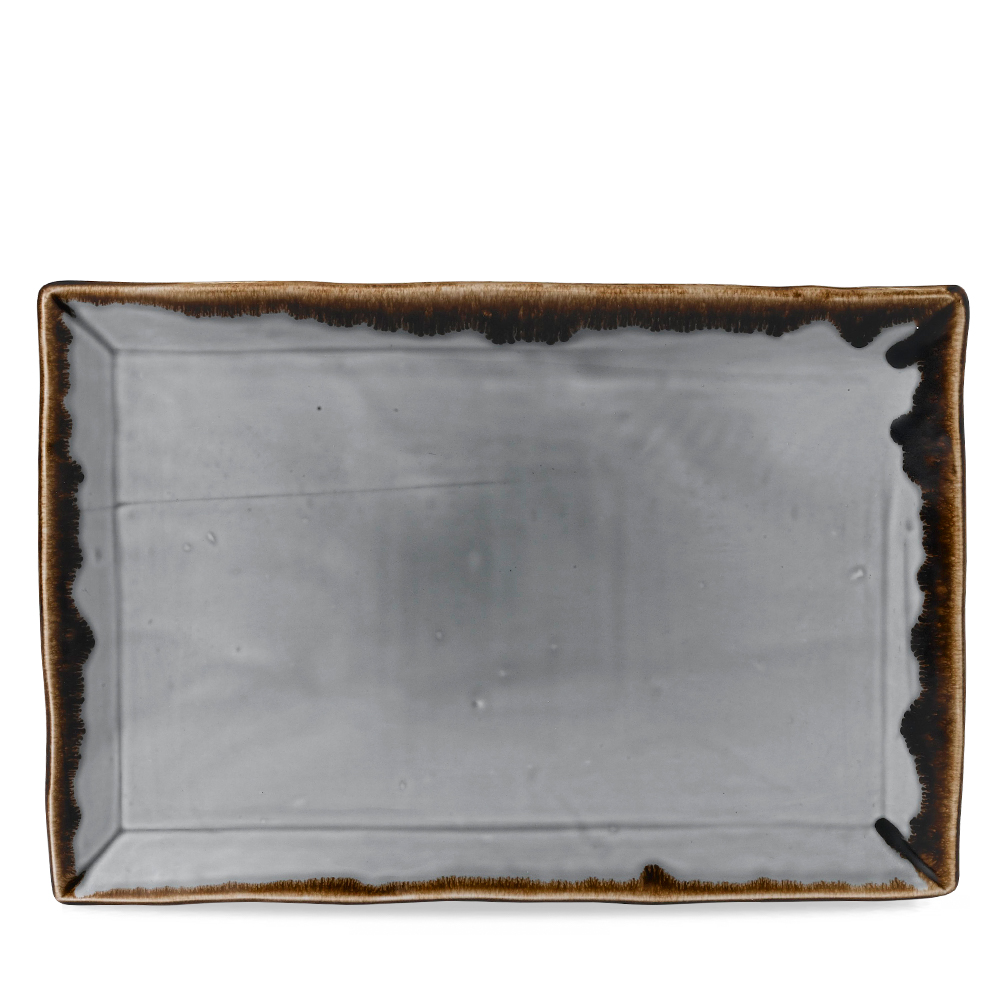 151407 Platte 34,5x23,3cm HARVEST grey