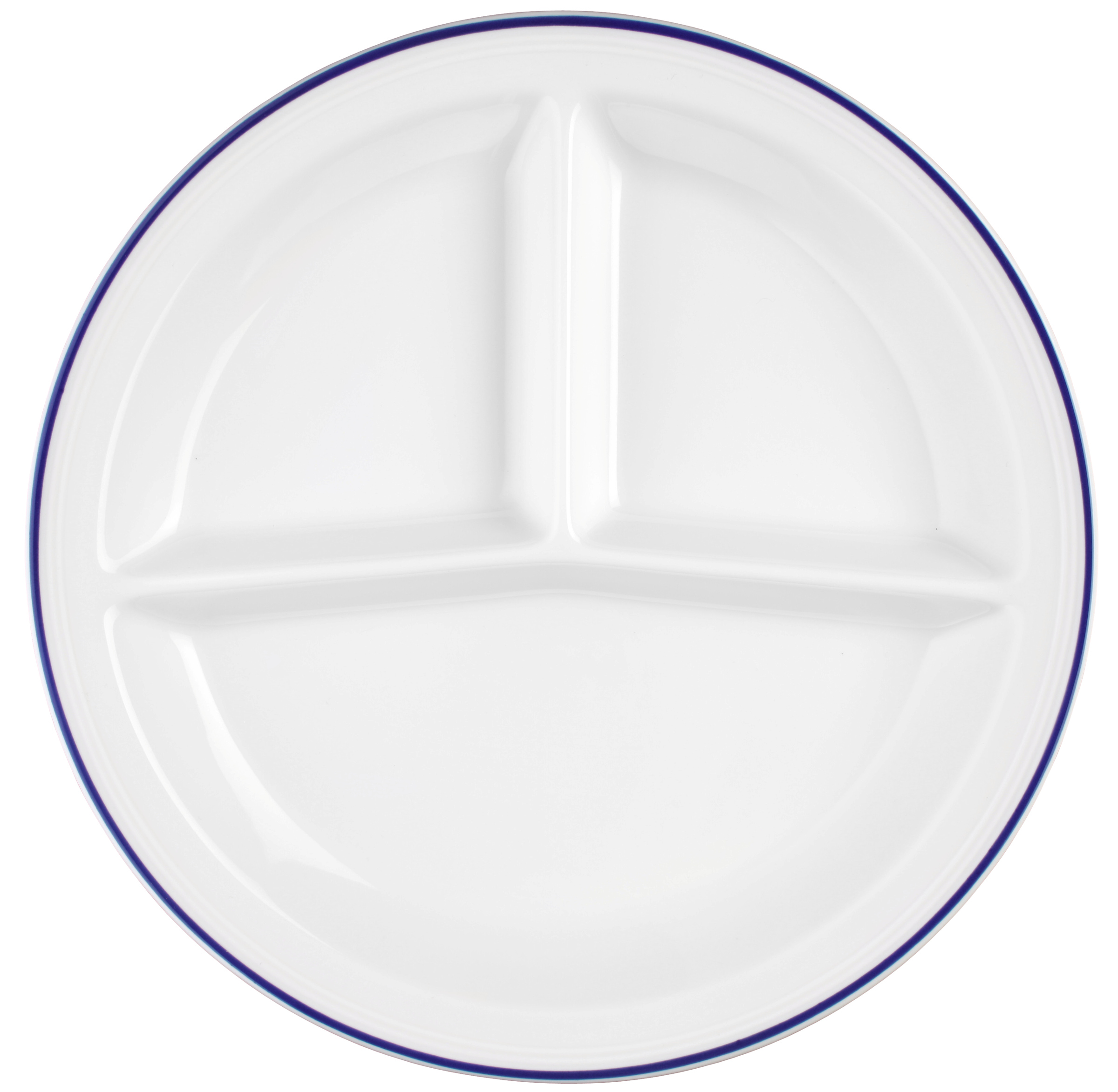 Platte rund mit Relief V219 IM rund 3 tlg. 25,5cm VITALIS blaues band