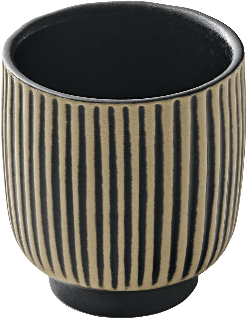 Espressotasse 0,10l NARA RELIEF schwarz/weiß Espressotasse 0,10l NARA RELIEF schwarz/weiß