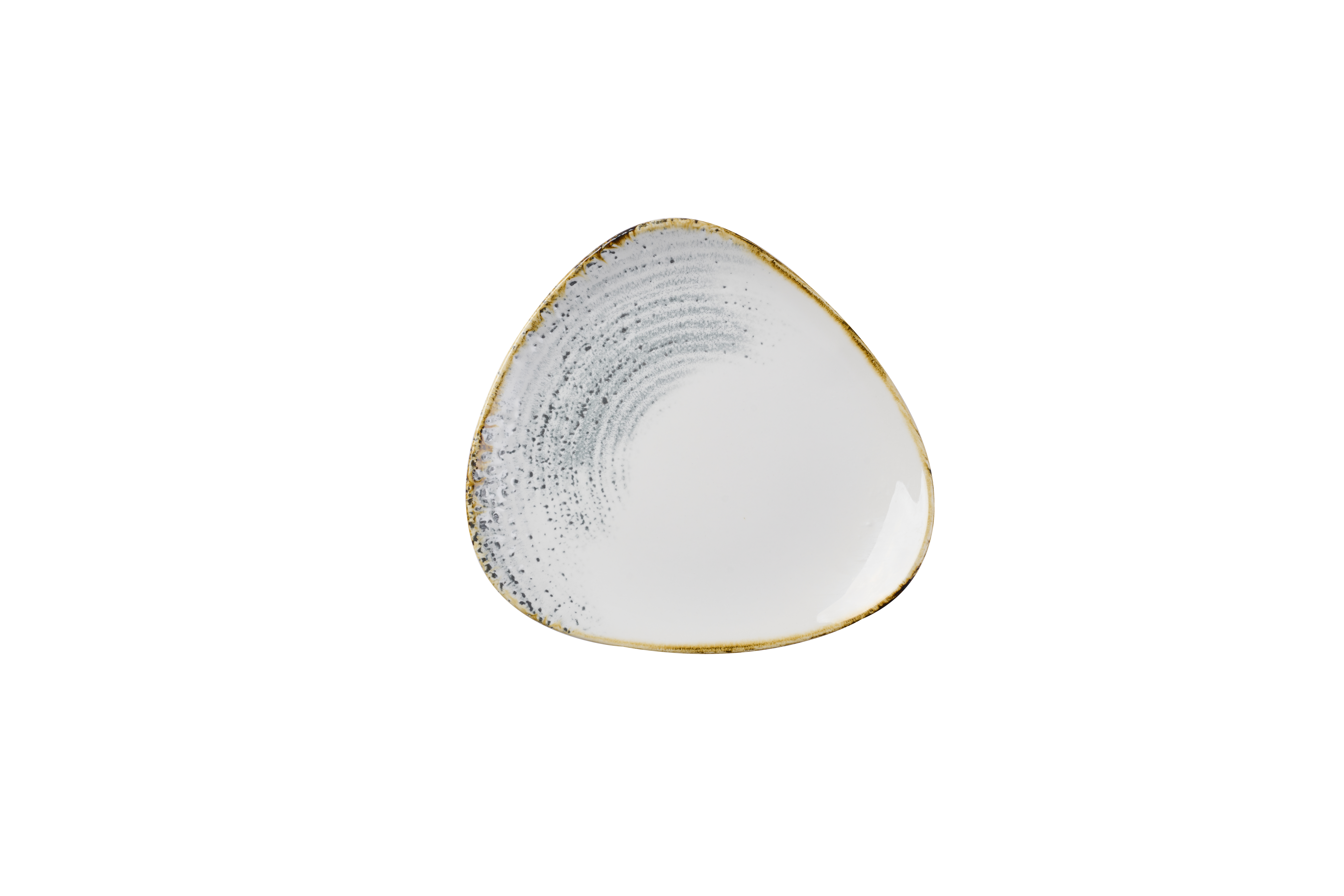 Teller flach dreieckig 19,2cm HOMESPUN  jasper grey