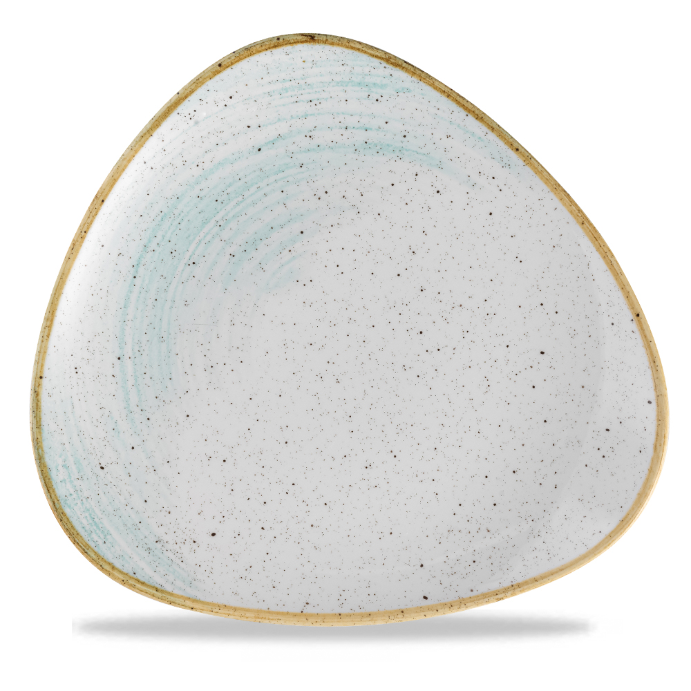 Teller dreieckig 26,5cm STONECAST ACCENTS Duck Egg Blue