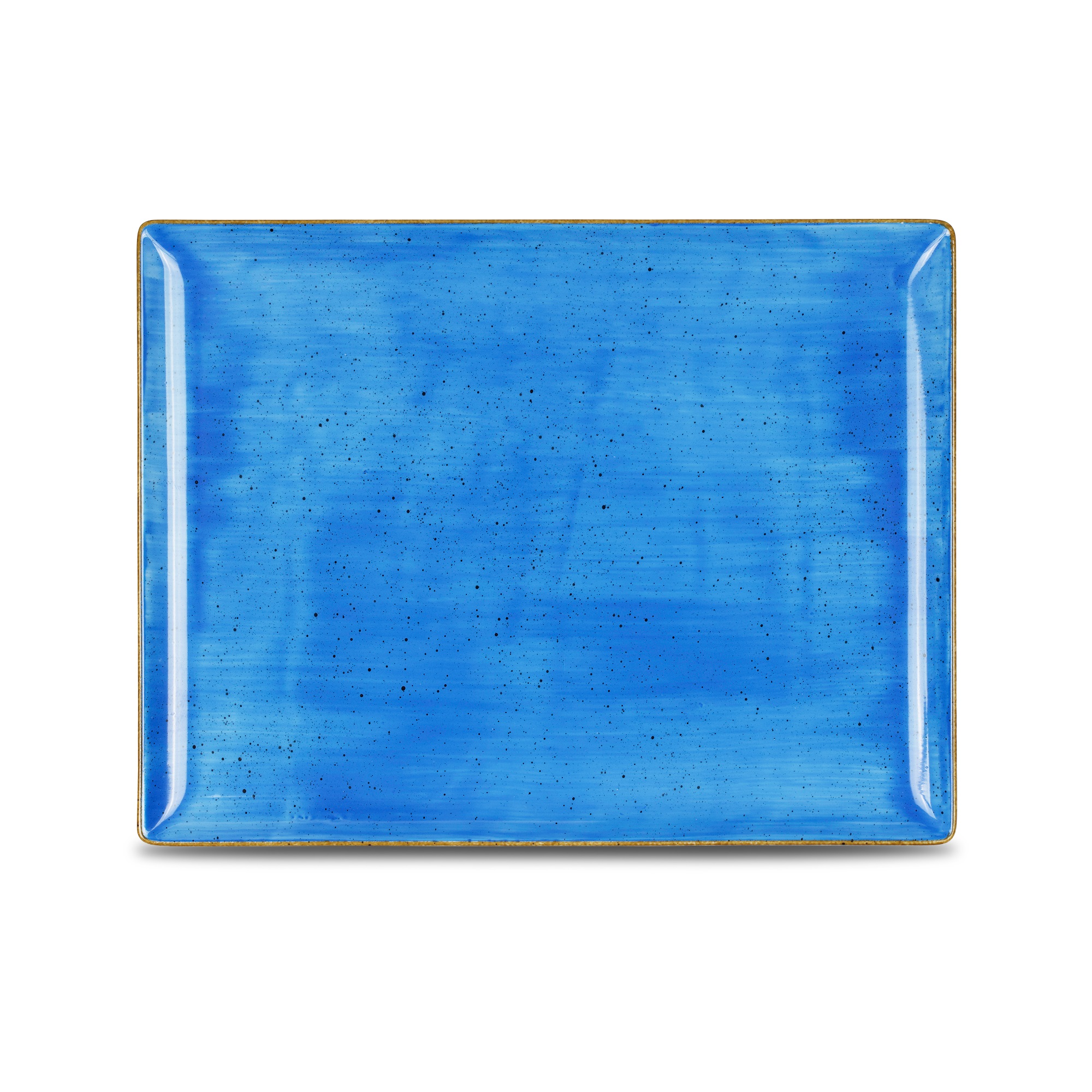 Platte eckig 31x24cm CLASSIC wave blue