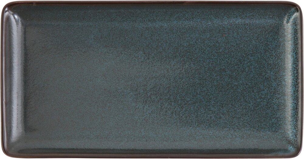Platte rechteckig 23x12cm STON blau