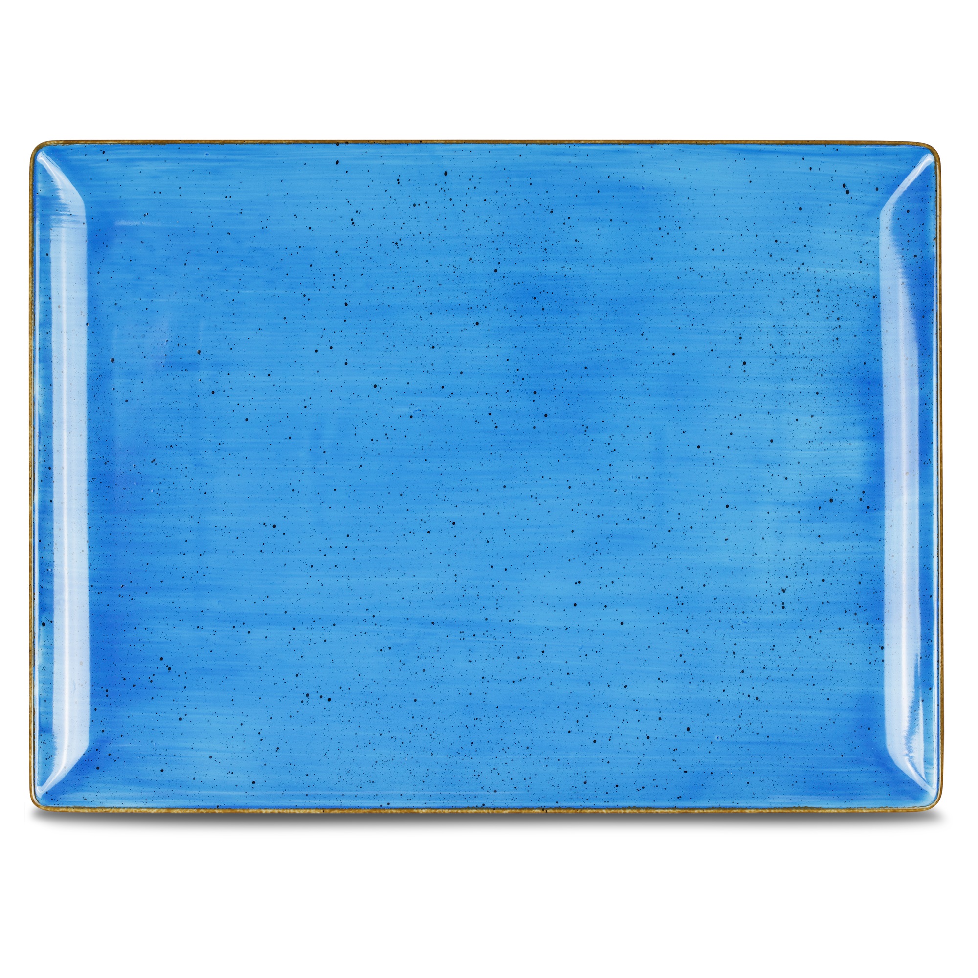 Platte eckig 35,5x26,5cm CLASSIC wave blue