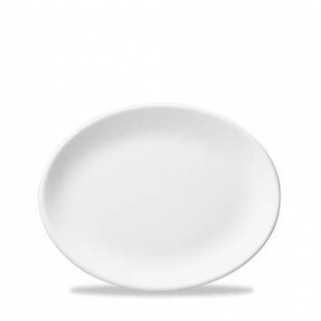 144684 Platte oval 28cm WHITE
