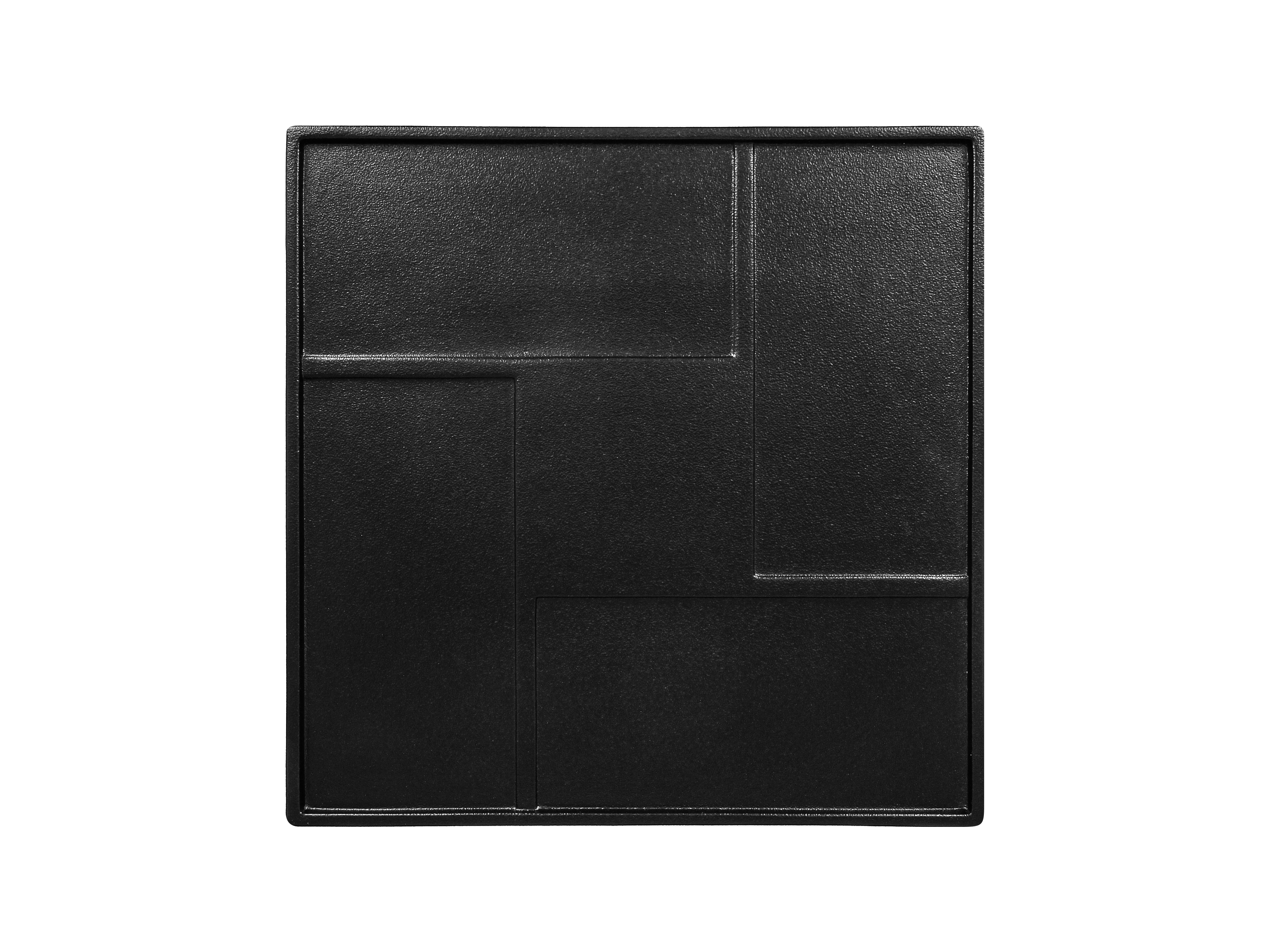 Platte quadratisch Tansan 30x30cm EPIC SENSATION schwarz