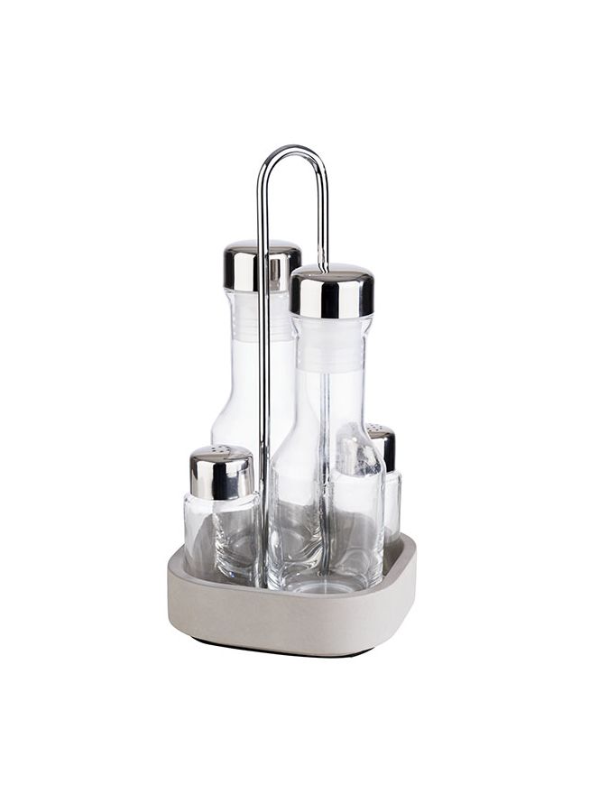 140535 Menage 4-teilig E/Ö/S/P 12,5 x 12,5 cm, H: 25 cm ELEMENT