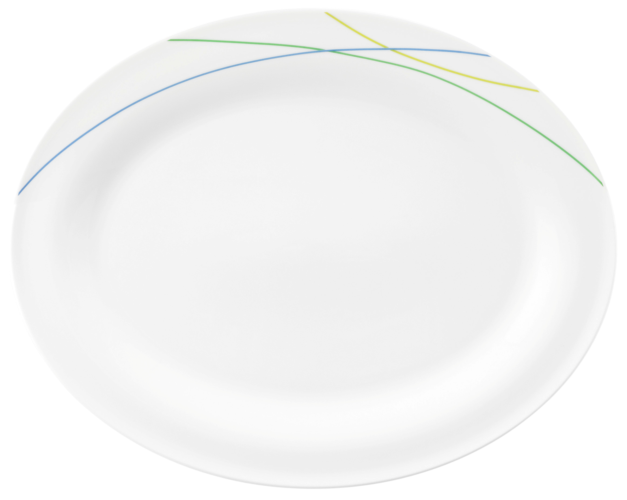 Platte oval oval 35cm COMMUNITY green line Platte oval oval 35cm COMMUNITY green line