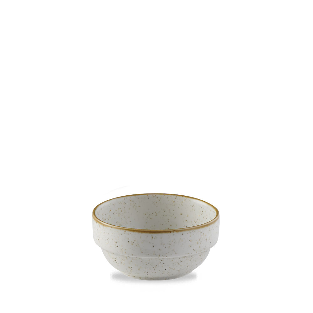 Schale stapelbar rund 11,5cm STONECAST Barley White