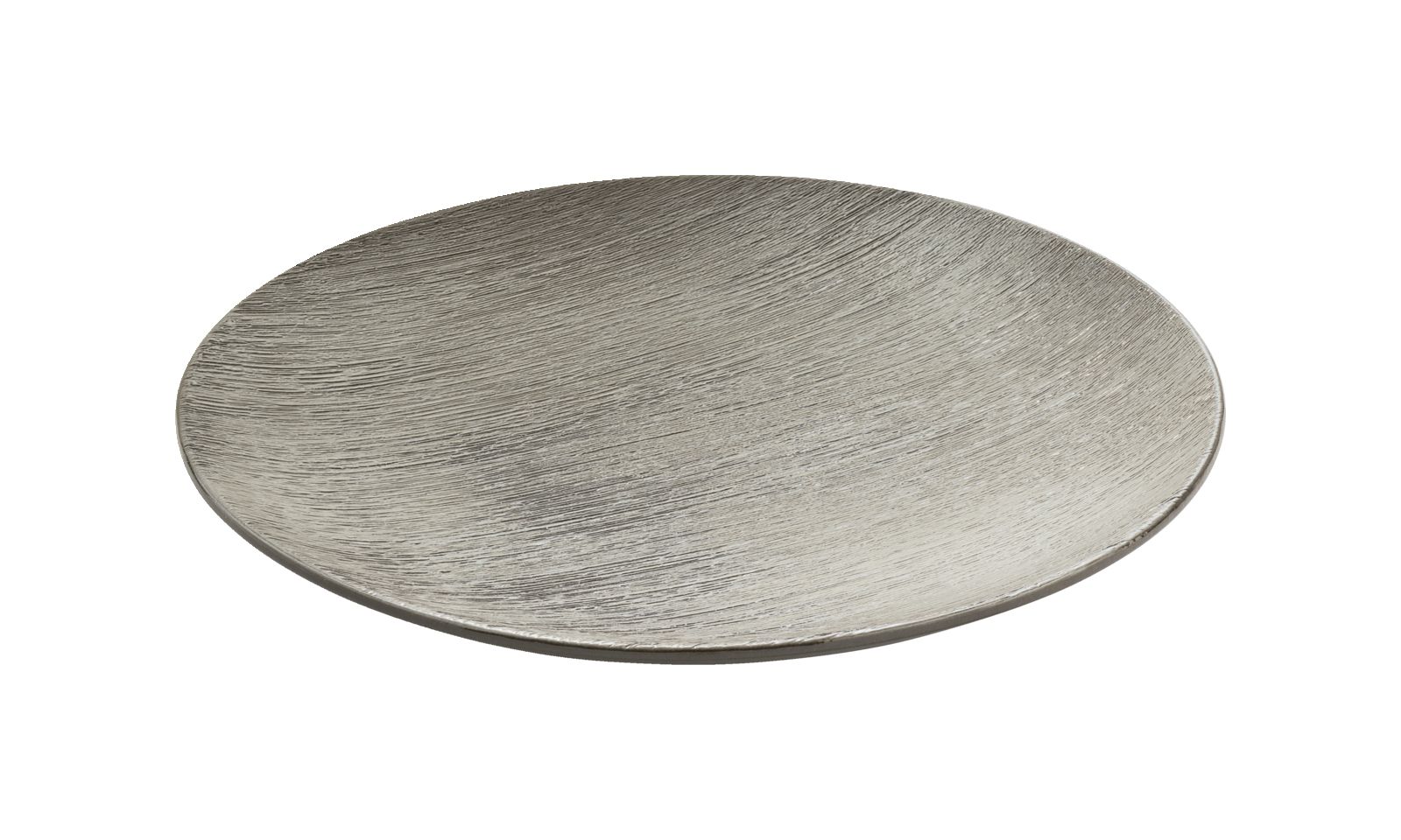 Teller flach rund coup Struktur 28cm BRUSH grau